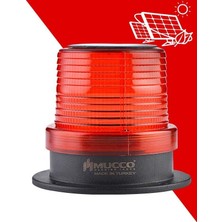 Mucco 90 mm Güneş Enerjili Tepe Lambası SNT-915-SL Kırmızı