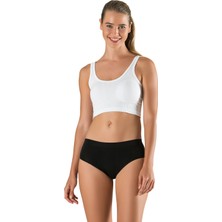 Modanty Brazilian Külot Toparlayıcı Kadın Siyah Seamless Dikişsiz Örme Push Up Slip