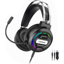 Lenovo H401 Mikrofonlu Işıklı Mikrofonlu Gaming Mobil / Ps4 / Xbox/ Pc Oyuncu Kulaklık