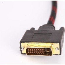 Ancheyn HDMI To DVI 24+1 Çevirici Dönüştürücü Örgülü Monitör Kablosu 1.5m 4600