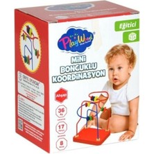 Playwood  Hamaha Wooden Toys Ahşap Eğitici Geliştirici Oyuncak Mini Boncuklu Koordinasyon