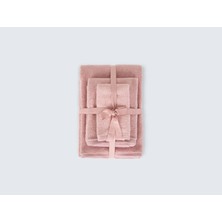 İrya Owen 3'lü Banyo Havlu Seti Pembe