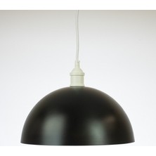 Riolight retro,modern,vintage mutfak,oda,otel,cafeler için siyah metal sarkıt avize çap:30cm