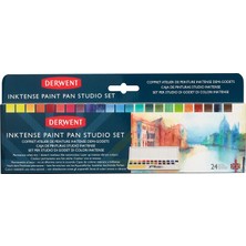 Derwent Inktense Paint Pan Studio Set 24'lü