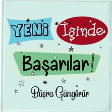 Biresimden Yeni Iş - Ofis Hediyesi Isimli Bardak Altlığı (1 Adet)