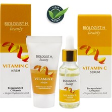 Bıologıst H Leke Karşıtı Ton Eşitleyici Aydınlatıcı Vitamin C Krem + C Serum