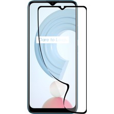 Kzy Realme C21 Tam Kaplayan Fiber Nano Ekran Koruyucu Cam