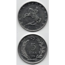 Benim Koleksiyonum 5 Lira (1976) Çil Eski Madeni Para
