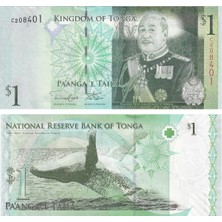 Benim Koleksiyonum Tonga, 1 Pa'anga (2008) P#37 Çil Eski Yabancı Kağıt Para