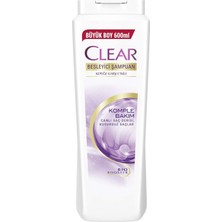 Clear Kepeğe Karşı Etkili Şampuan Besleyici Şampuan Komple Bakım 600 ML 1 Adet 