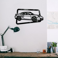 Makta Klasik Spor Araba Figürlü Lazer Kesim Ahşap Tablo