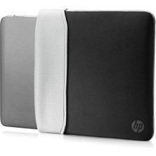 Hp 15.6" Neopren Çift Taraflı Dizüstü Bilgisayar ve Notebook Kılıfı Gümüş Siyah 2F2K5AA