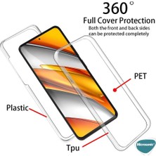 Microsonic Xiaomi Redmi K40 Pro Kılıf 6 Tarafı Tam Full Koruma 360 Clear Soft Şeffaf