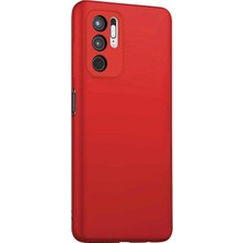 Microsonic Matte Silicone Xiaomi Redmi Note 10 5g Kılıf Kırmızı