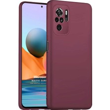 Microsonic Matte Silicone Xiaomi Redmi Note 10 Kılıf Mor