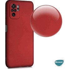 Microsonic Matte Silicone Xiaomi Redmi Note 10 Kılıf Mor