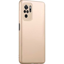 Microsonic Matte Silicone Xiaomi Redmi Note 10 Kılıf Gold