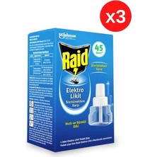 Raid Elekro Likit 1 Yedek 45 Gece Sivrisineklere Karşı x 3