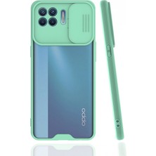 Nettech Oppo Reno 4 Lite Uyumlu Platin Kamera Kızaklı Silikon Kılıf