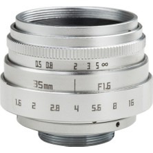 ZSZH CA-015-C-B 35MM F1.6 Ff Dijital Kamera Lens Gümüş Vı Nesil Mikro Tek Mercek (Yurt Dışından) ( Yurt Dışından )