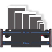 Mbois Buffer Oto Koltuk Arkası Telefon Tablet Tutucu Ayarlanabilir 360 Derece Dönebilen Pratik Stand