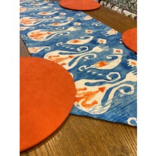 Tuğçe Demir Home Desıgn İkat Desen Runner Supla (Amerikan Servis) Takım