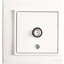 Televizyon Prizi Çerçeve,konnektör Dahil(Ovivo)