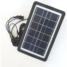 Dmrled Mini Polikristal Solar Güneş Paneli Şarj Cihazı USB Power Bank