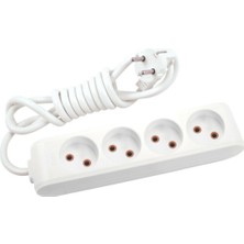 Viko Multi-Let Dörtlü Priz Topraklı Kablolu Çocuk Korumalı 5 Metre-Beyaz 90113405