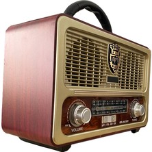 Mkey RDL-4613 Bluetooth - Kumanda - Tf Kart - USB Nostaljik Radyo