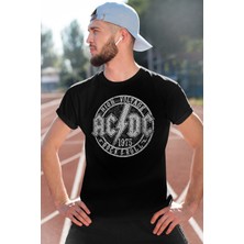 Rock&Roll Dairede Acdc Siyah Kısa Kollu Erkek T-Shirt