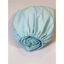 Bebek Özel Pamuklu Bebek ve Çocuk Lastikli Çarşaf Mint 60 x 120 cm