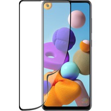 Case World Caseworld Samsung Galaxy A21S Fiber Nano Tam Kaplayan Ekran Koruyucu Esnek Cam