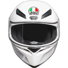 Agv K1 Solid Beyaz White Kapalı Kask