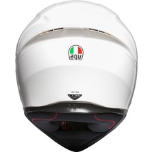 Agv K1 Solid Beyaz White Kapalı Kask