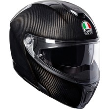 Agv Sportmodular Glossy Carbon Çene Açılır Kask