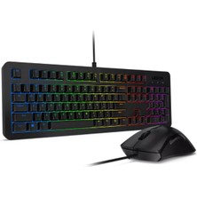 Lenovo Legion KM300 8000 DPI Makrolu Rgb Oyuncu Klavye ve Mouse Set Siyah GX30Z66778