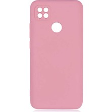 Smcase Xiaomi Redmi 9c Kılıf Mara Silikon Mat Soft Kamera Korumalı Lansman Pembe