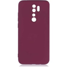 Smcase Xiaomi Redmi Note 8 Pro Kılıf Mara Silikon Mat Soft Kamera Korumalı Lansman Mürdüm