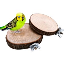 Uniq Bird Toys Ahşap Dilim Kuş Tüneği