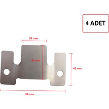 Hobbi 4 Adet Koltuk Kanepe Çekyat Ve Köşe Takımı Birleştirme Aparatı