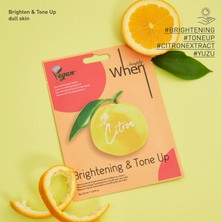 When Simply When Vegan Citron Brightening & Tone Up Mask - Vegan Citron Aydınlatıcı ve Tonlandırıcı Maske