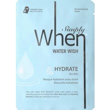 When Simply When Water Wish Hydrate Ultra Yumuşak Pamuklu Linter Bemliese Yüz Maskesi