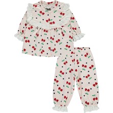 Civil Baby Kız Bebek Pijama Takımı 6-18 Ay Açık Somon