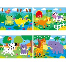 Galt 4 Yapboz 1 Arada - Hayvanlar