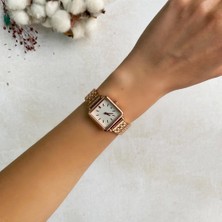 Oqqo Minimal Kare Rose Kadın Saati