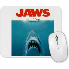 Baskı Dükkanı Jaws Horror Korku Film Movie Spielberg Crossover Mouse Pad