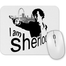 Baskı Dükkanı I Am Sher  Locked Sherlock Holmes Gun Mouse Pad