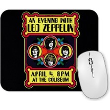 Baskı Dükkanı LED Zeppelin Banda Mouse Pad