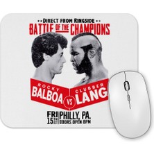 Baskı Dükkanı Rocky Balboa ve Clubber Lang Mouse Pad